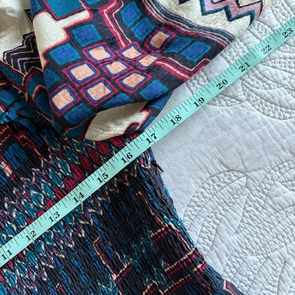 ba&sh - Mandie Midi Dress - Blue Multi - Picture 10 of 16